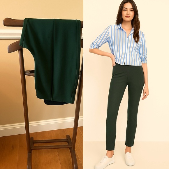 Old Navy Pants - Old Navy Extra #High-Waisted Stevie Skinny Pants
Forest Green.Women XL slimming.